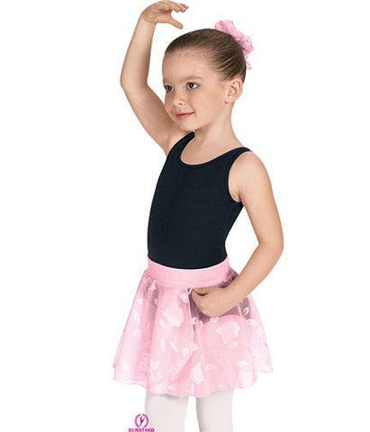 Child Chiffon Mock Wrap Pull-On Skirt (01256)