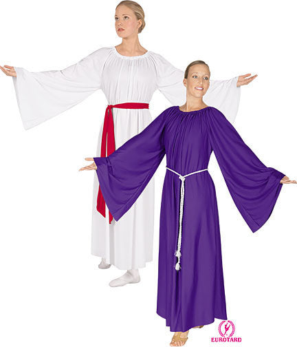 Plus Size Polyester angel Sleeve Dress (13729P)