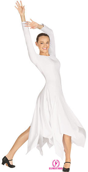 Adult Polyester Princess Seam Handkerchief Dress (13805)