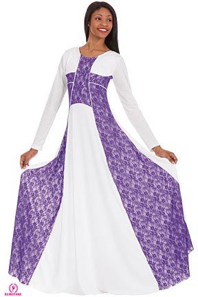 Plus Size Victorian Lace Praise Dress (13841p)