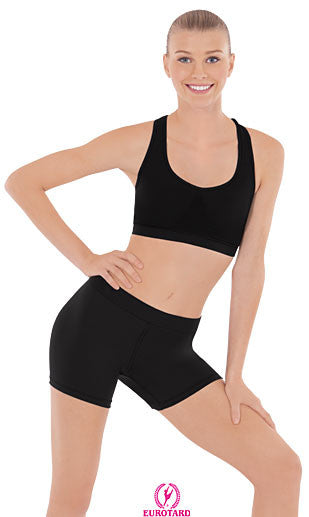 Adult Microfiber Sport Shorts w/Wide Elastic Waist & Back Seams (44873)