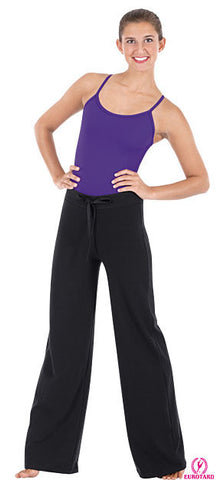 Adult Cotton Fitted Hip, Wide Leg Pants w/Drawstring Waist (46435)