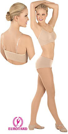 Adult Comfort Fit Bra w/Removable, Adjustable Matching & Clear Shoulder Straps (95620)